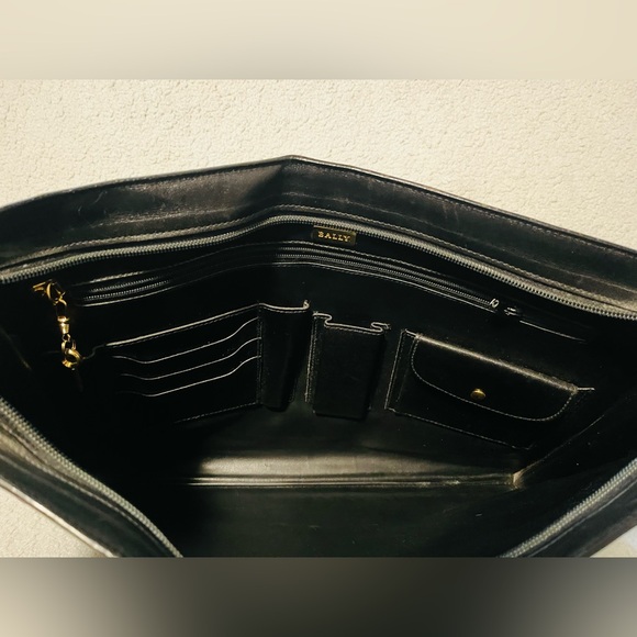 Bally Black Leather Large Clutch/Organizer - Picture 10 of 11